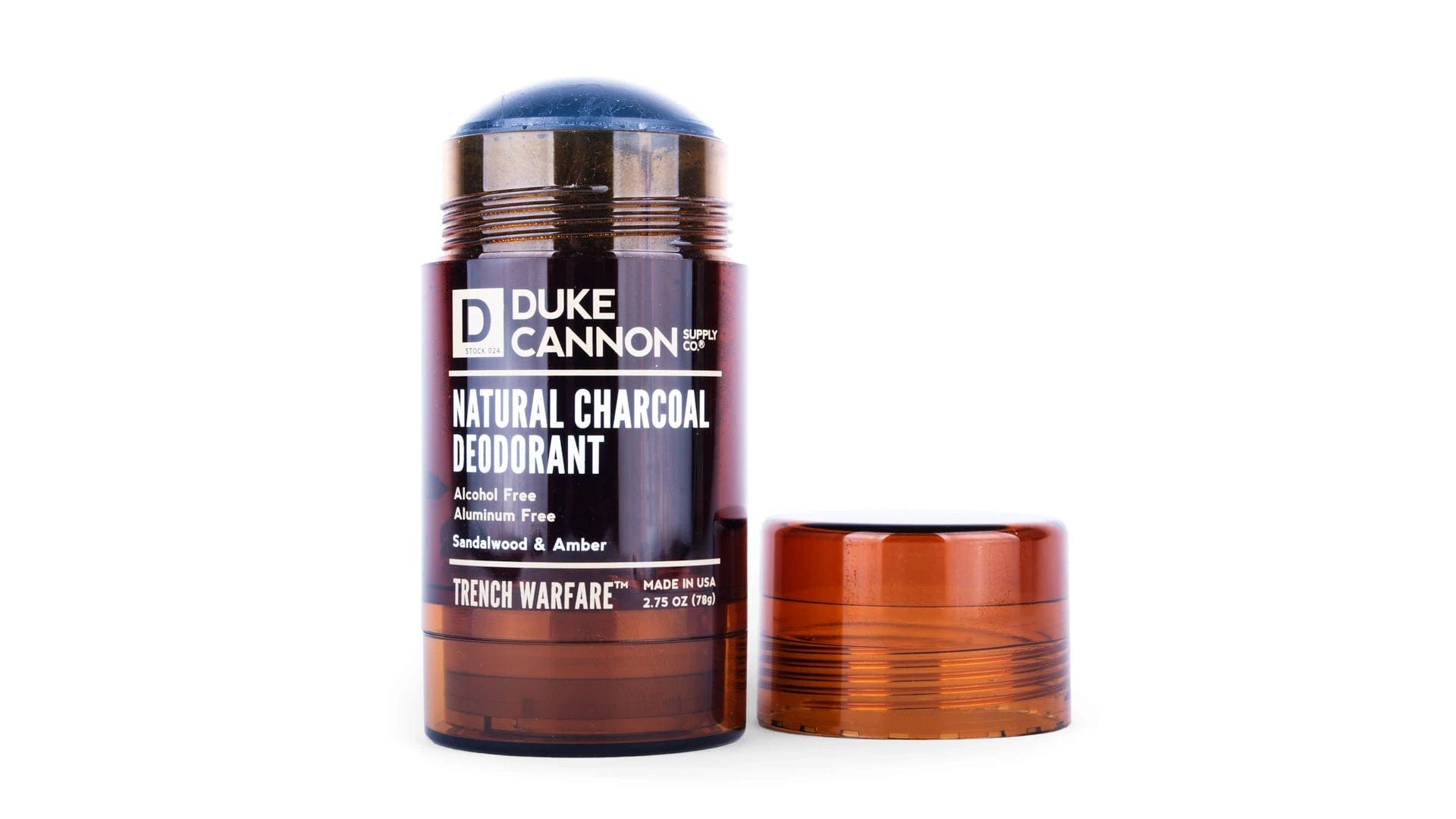 Duke Cannon Natural Charcoal Deodorant - Sandalwood & Amber