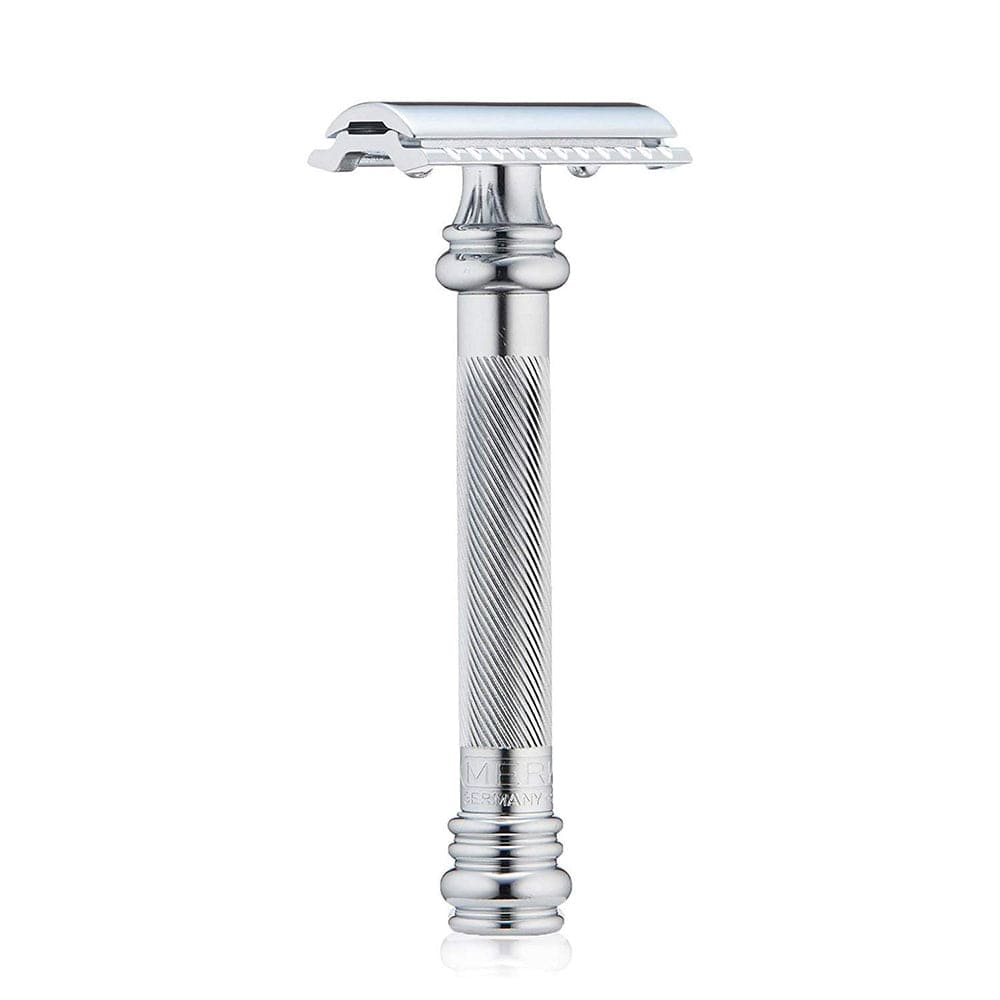 Merkur 38C Barber Pole Long Handle Safety Razor