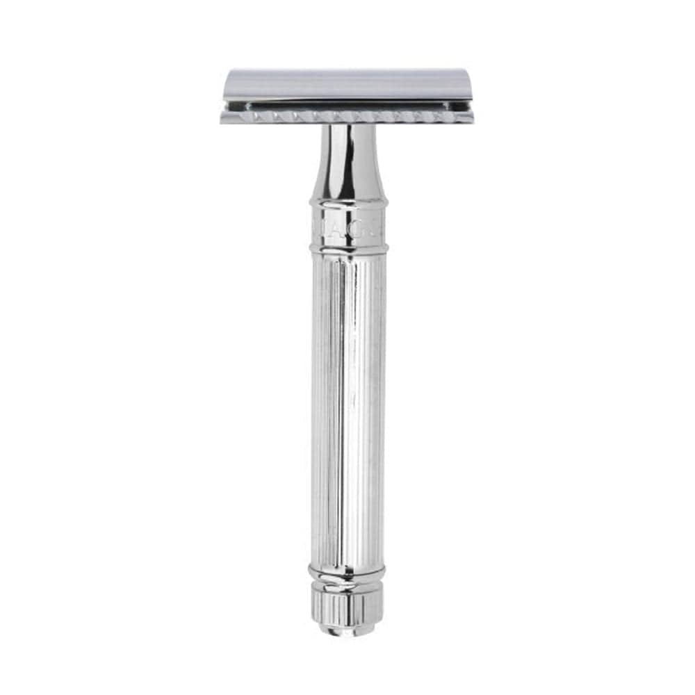 Edwin Jagger DE89LBL Lined Chrome Safety Razor