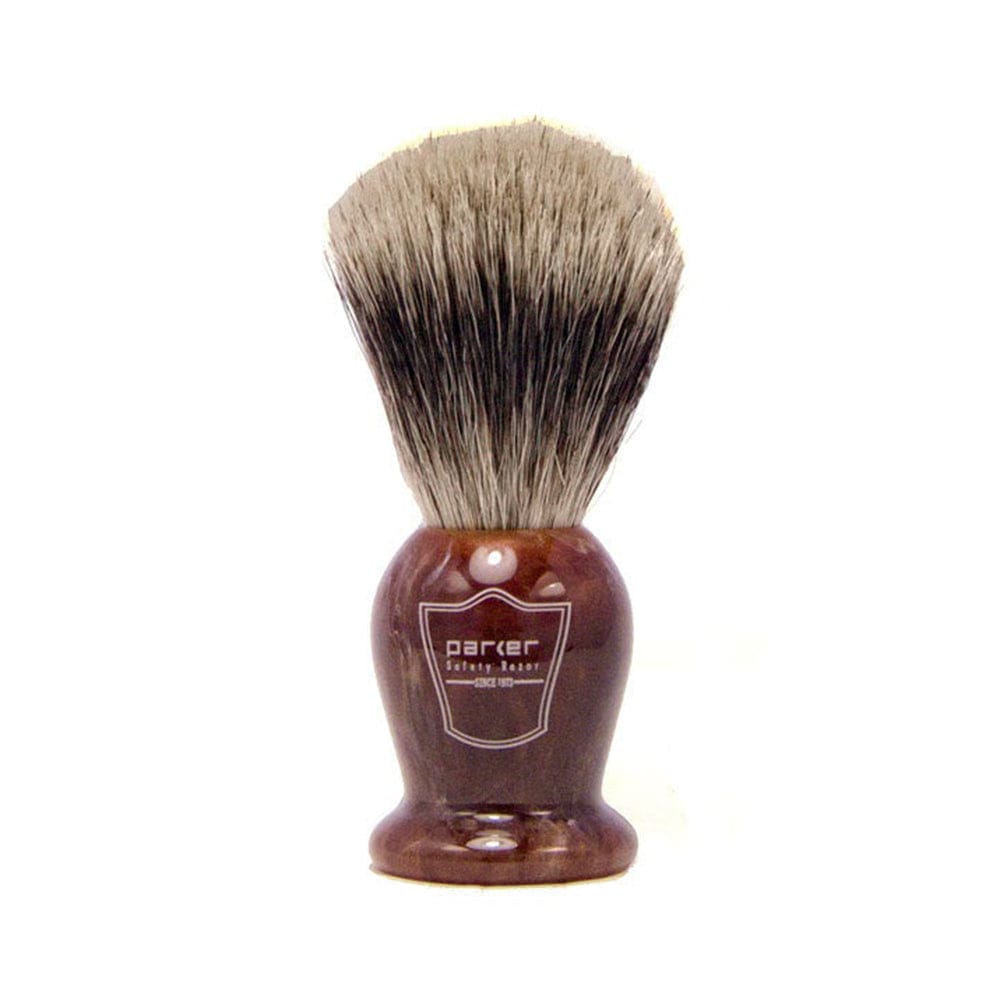 Parker Tortoise Handled Pure Badger Shaving Brush