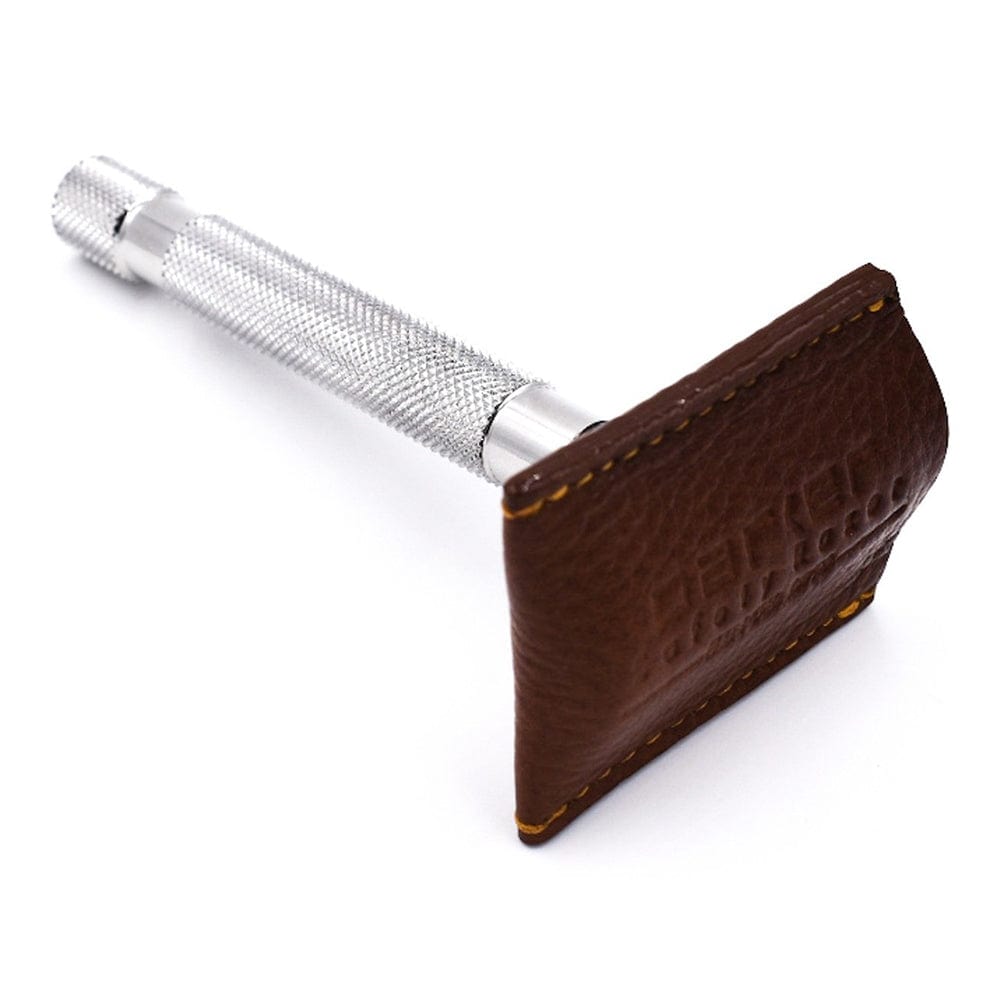 Parker Razor Leather Safety Razor Cover - Brown